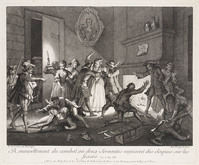 KG 12984
<br/>
Twee bedienden krijgen een pak voor hun billen
<br/>
<em>Oudry, Jean-Baptiste (1686-1755)</em>